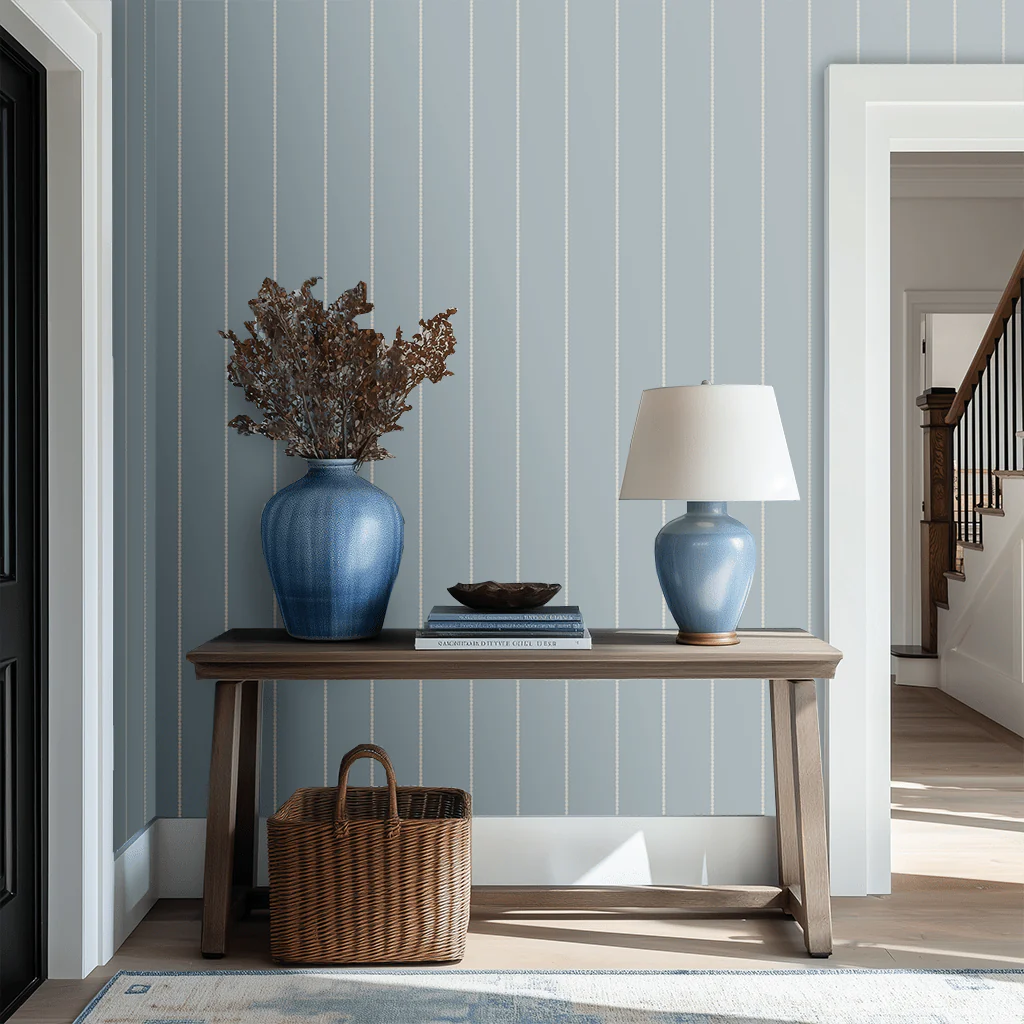 Araminta Blue Wallpaper - Image 2