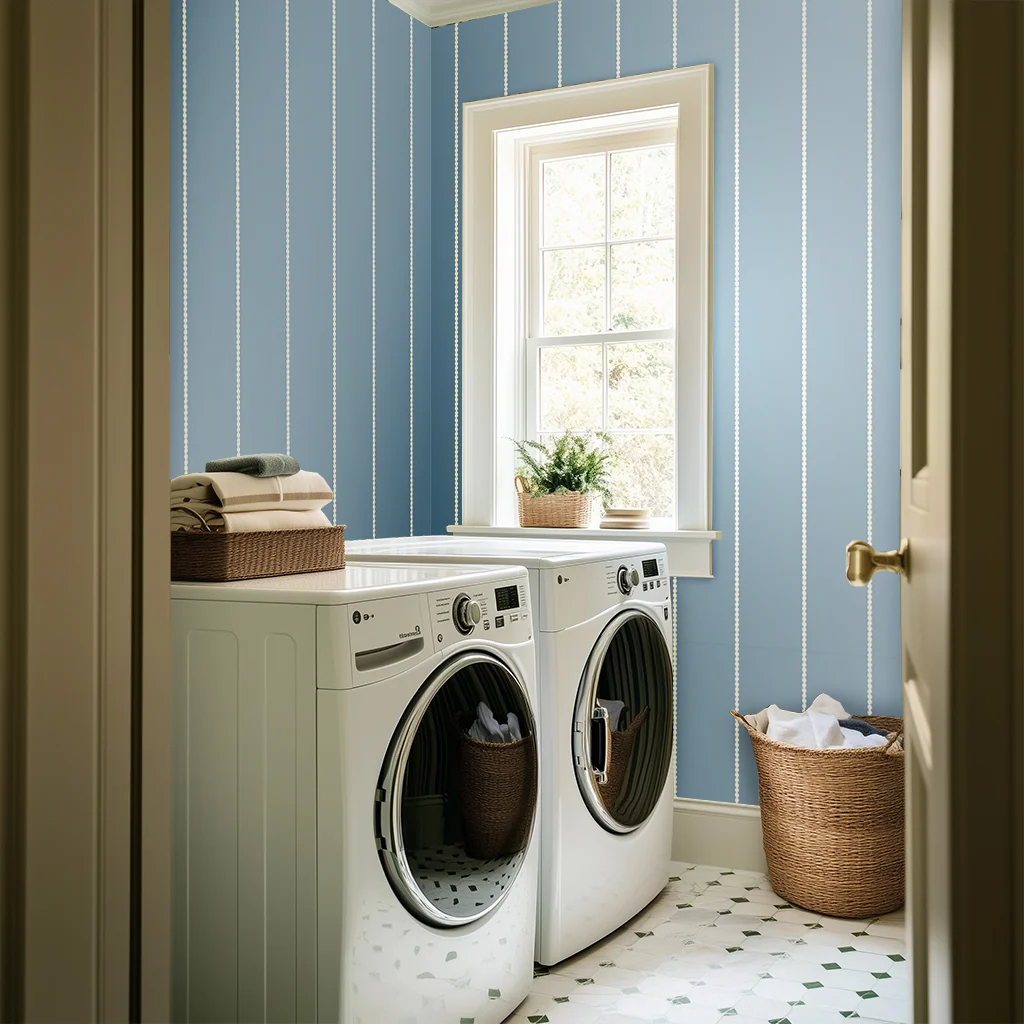 Araminta Blue Wallpaper - Image 3