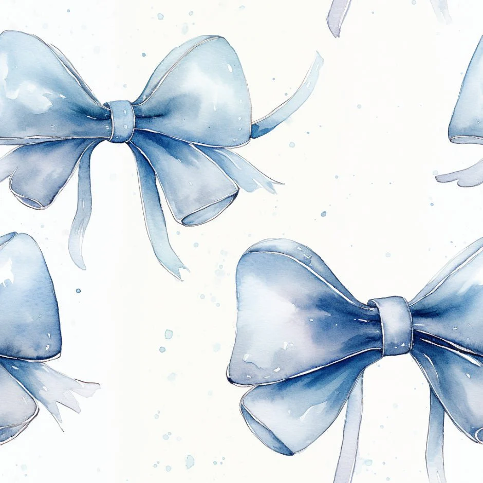 Audrey Dainty Bow Wallpaper
