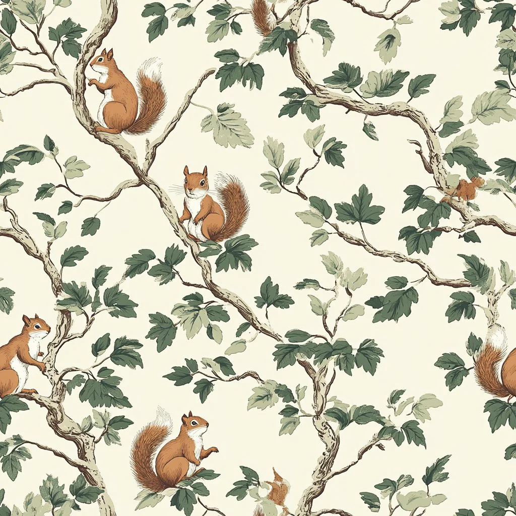 Autumn Scurry Wallpaper