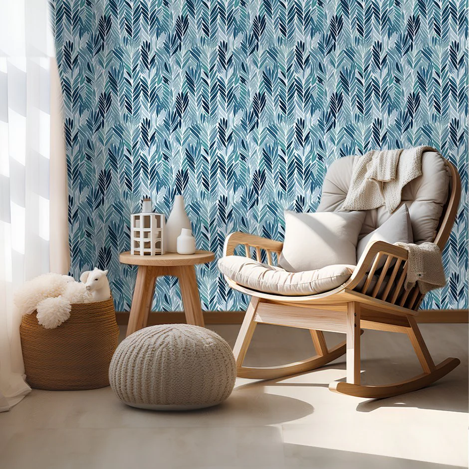 Bertie Blue Wallpaper - Image 3