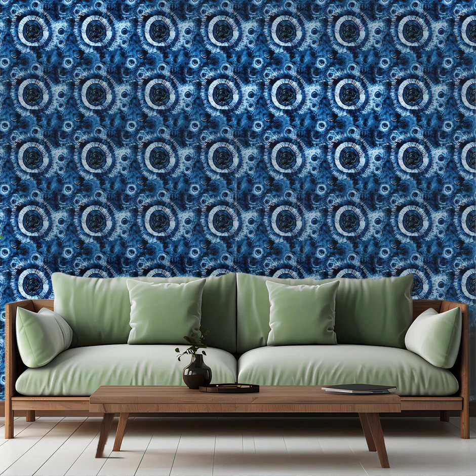 Blue Solar Swirl Wallpaper - Image 3