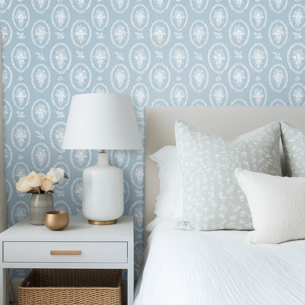 Blue Wreath Wallpaper - Image 2
