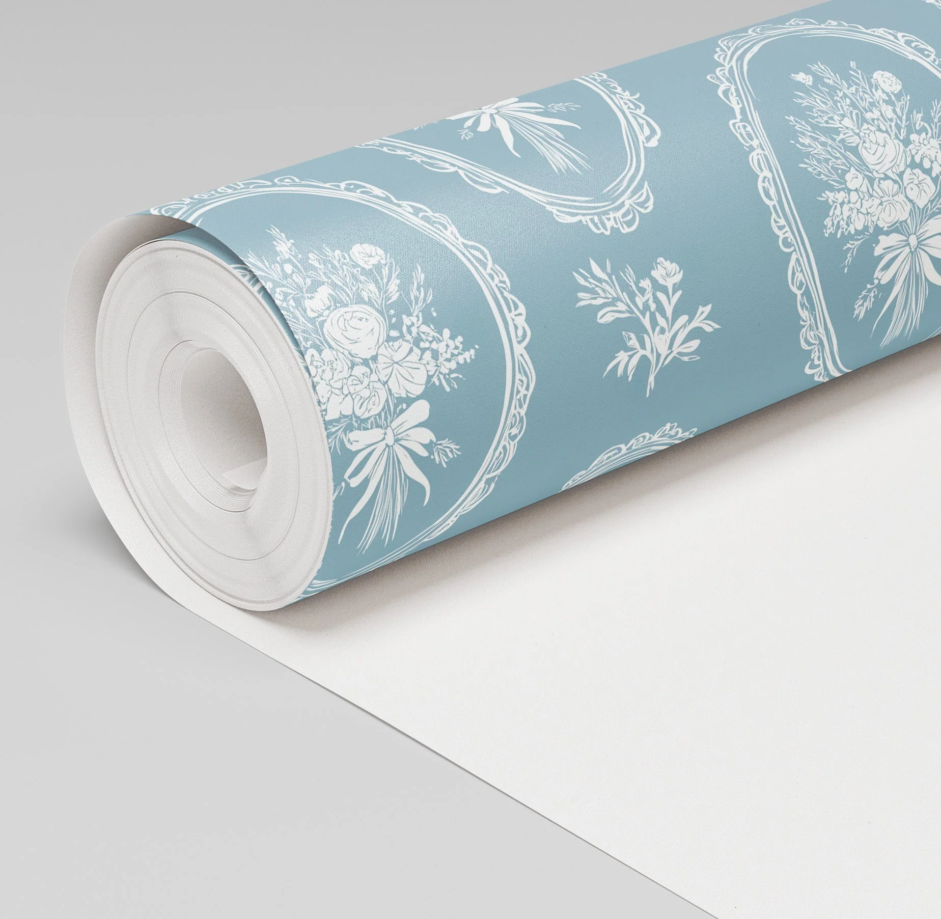 Blue Wreath Wallpaper - Image 3