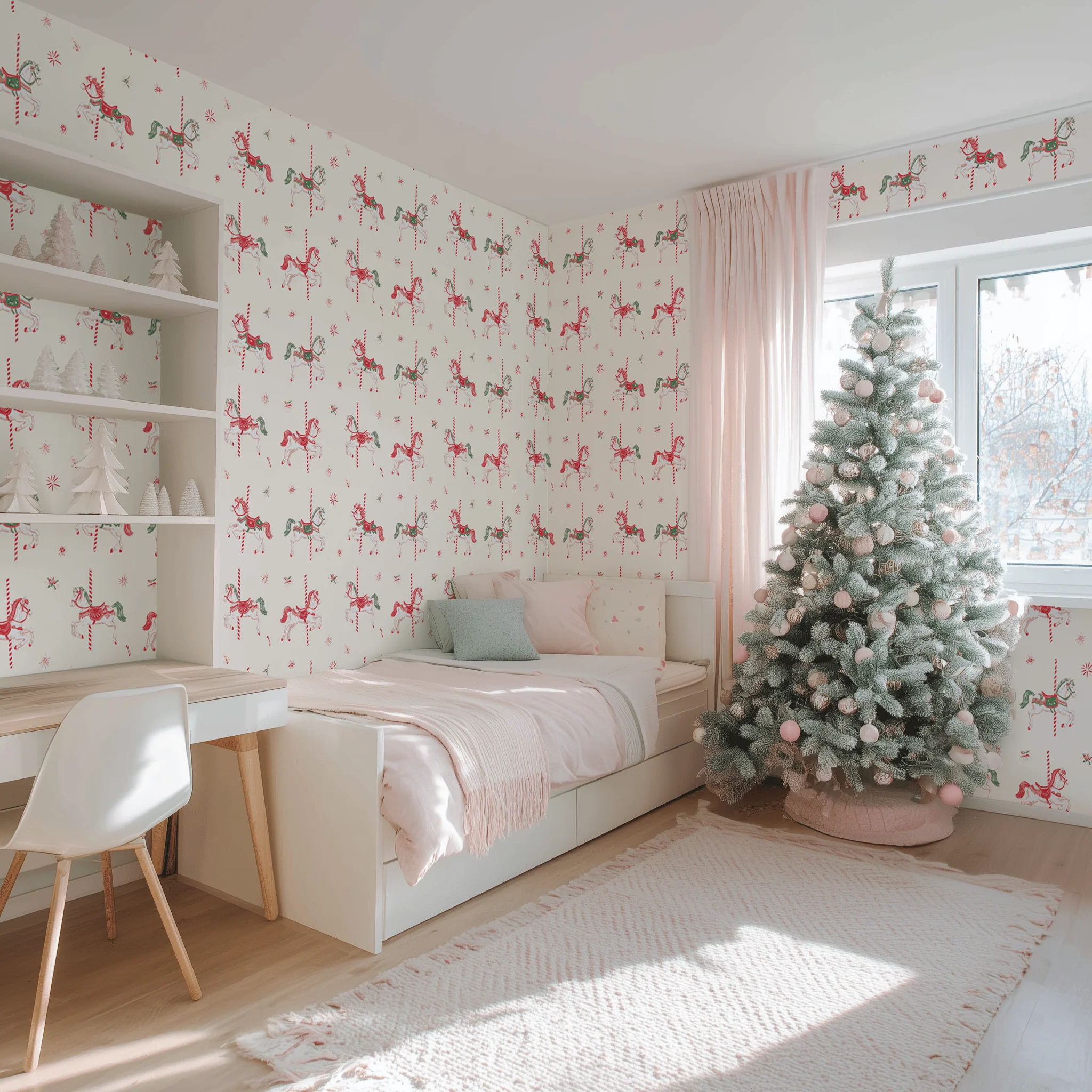Carousel Christmas Wallpaper - Image 2