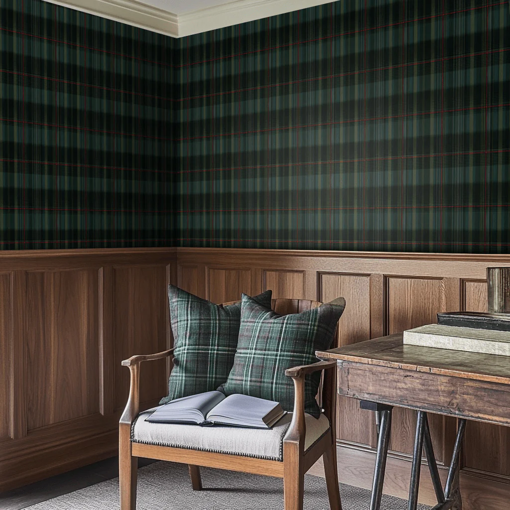 Classic Green Tartan Wallpaper - Image 4
