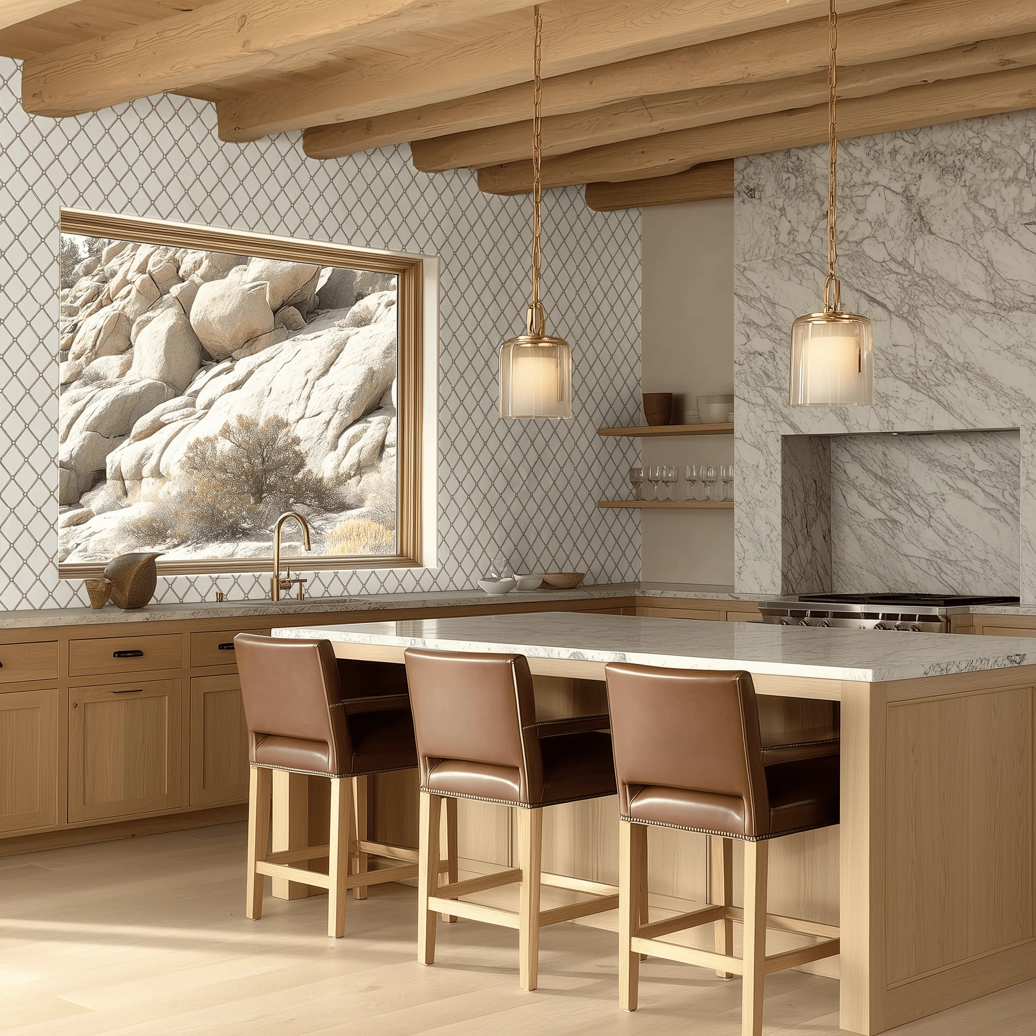 Classic Lattice Wallpaper - Image 2