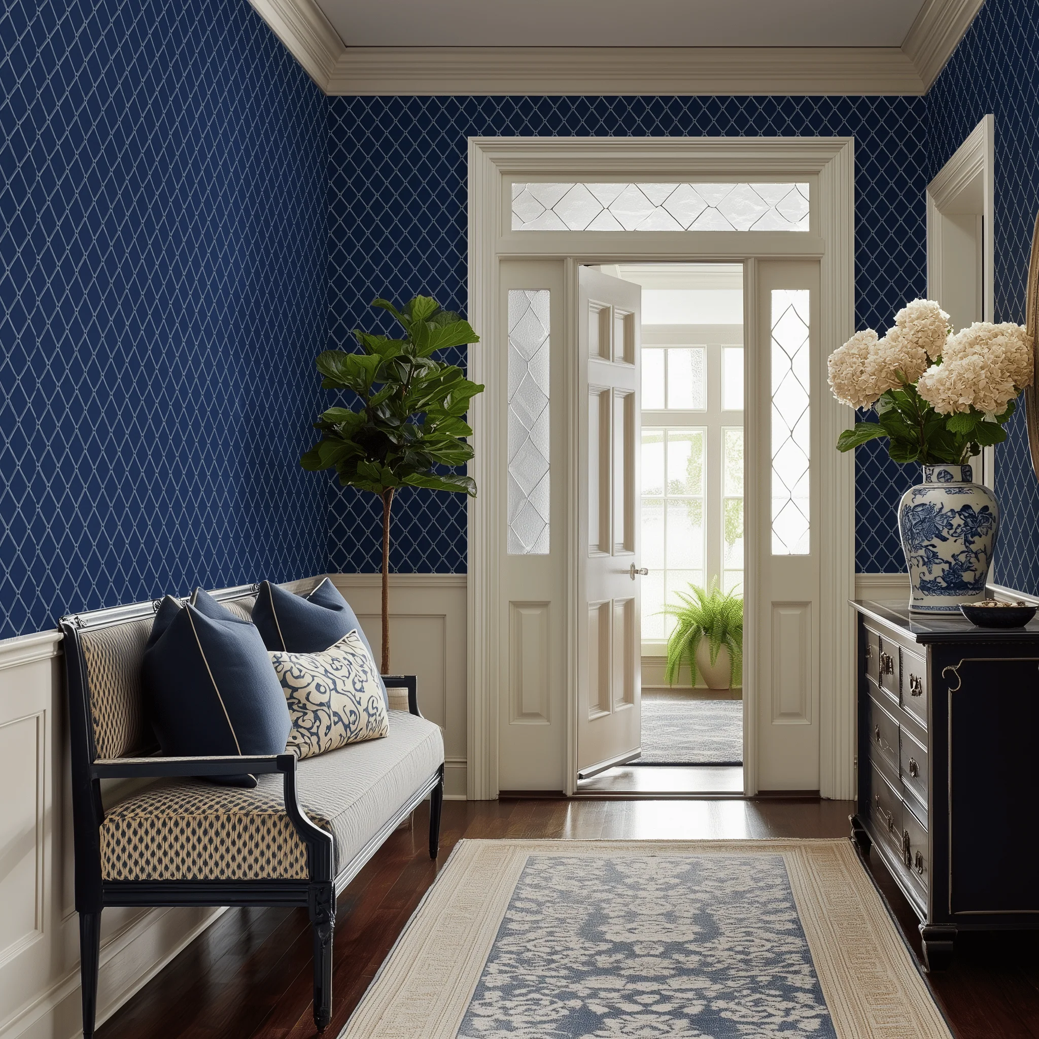 Classic Lattice Wallpaper - Image 5