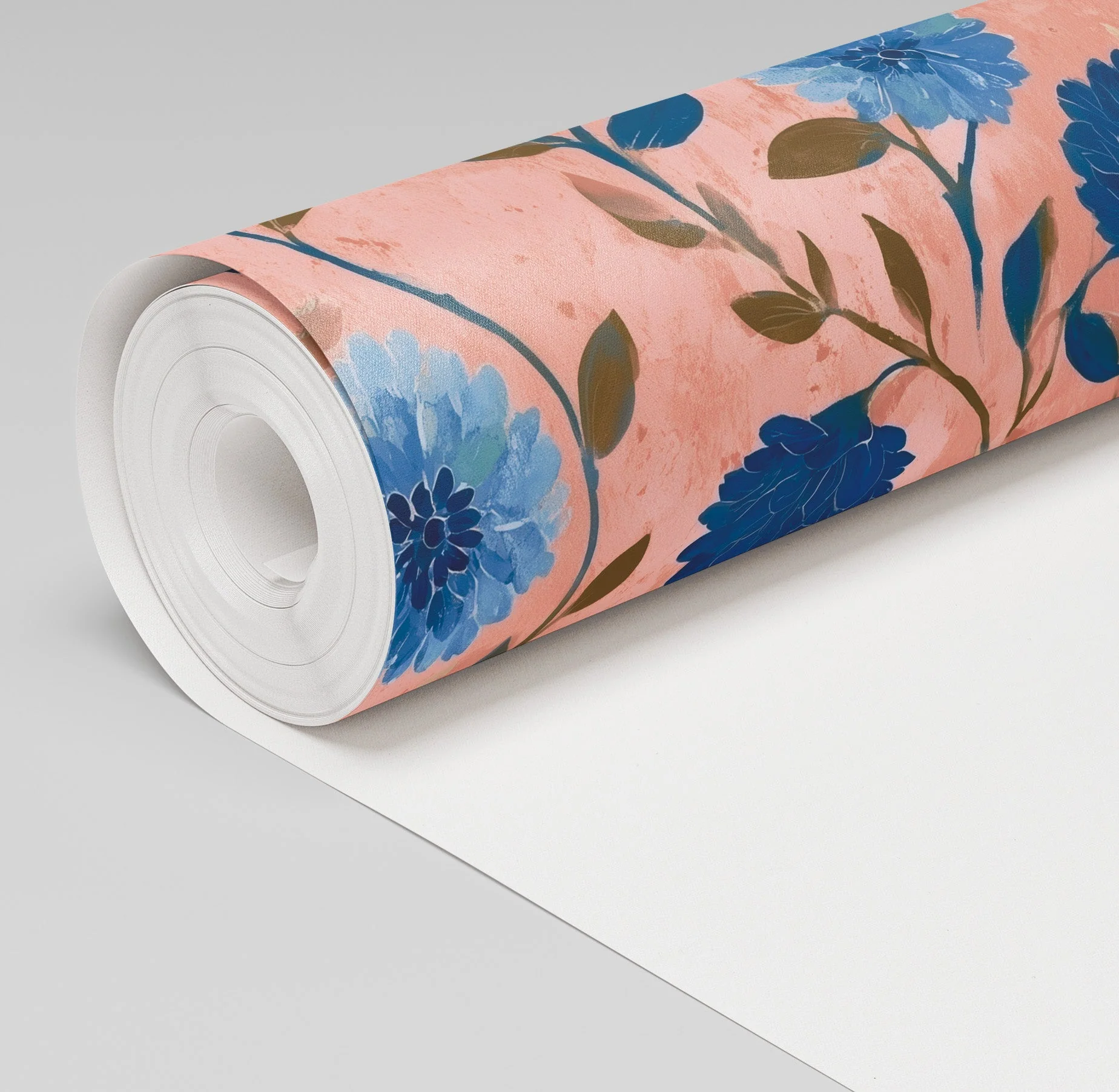 Cobalt Flora Wallpaper - Image 3