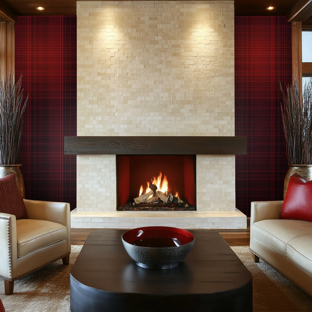 Crimson Tartan Wallpaper - Image 2