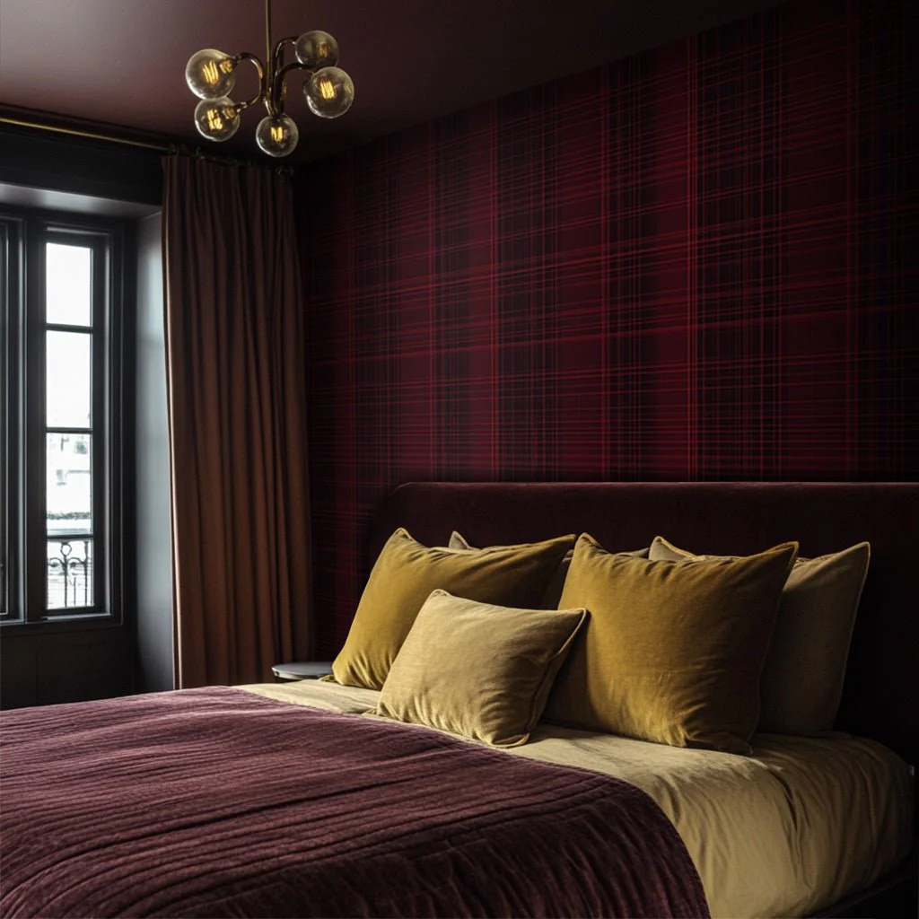 Crimson Tartan Wallpaper - Image 3