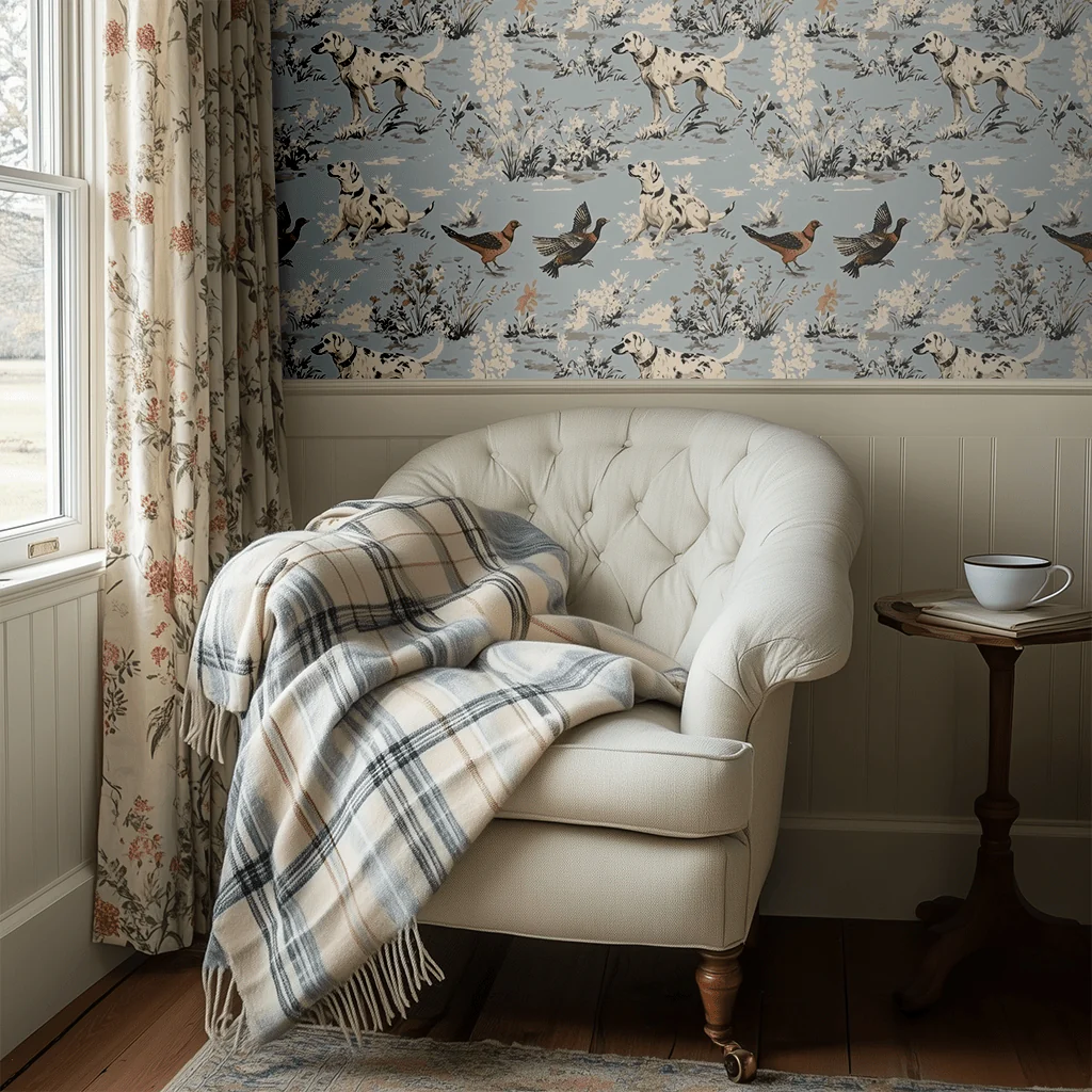 Dog Days Toile Wallpaper - Image 3