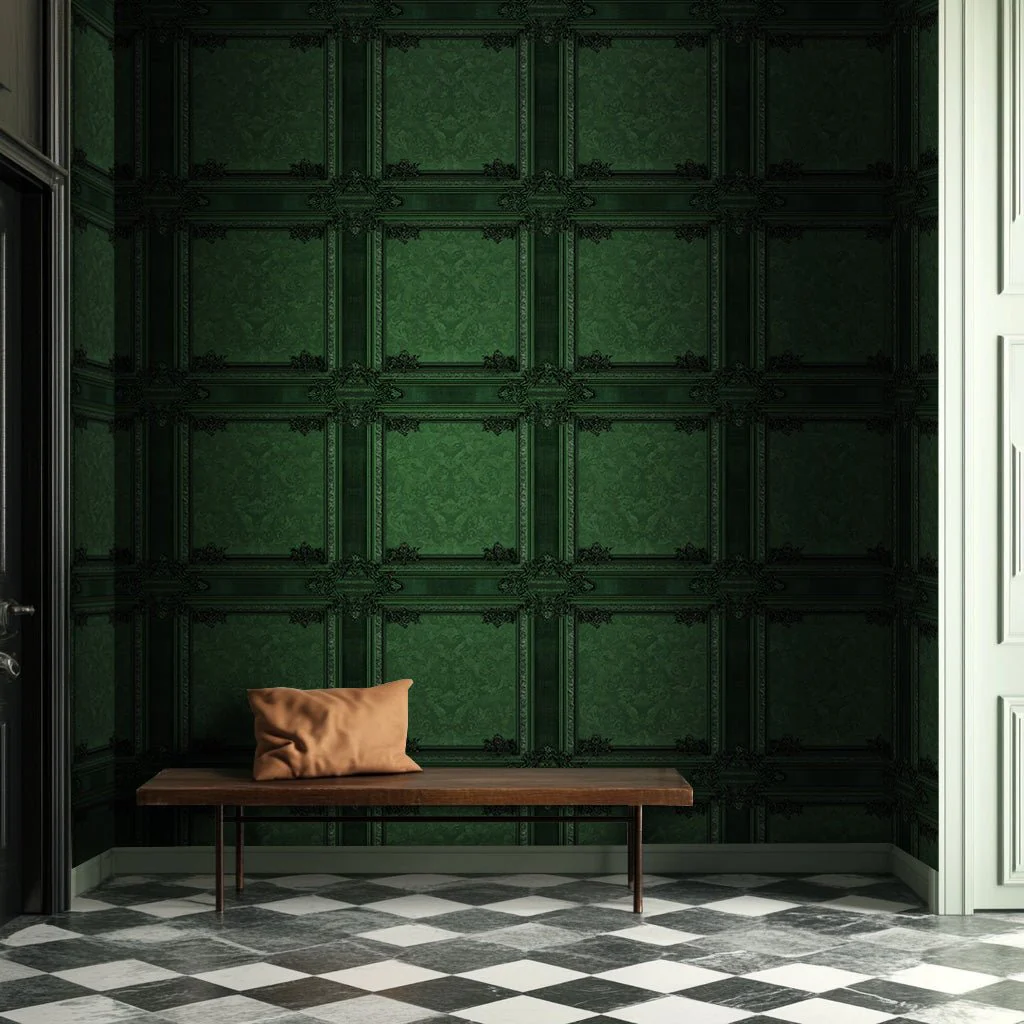 Emerald Baroque Wallpaper - Image 2