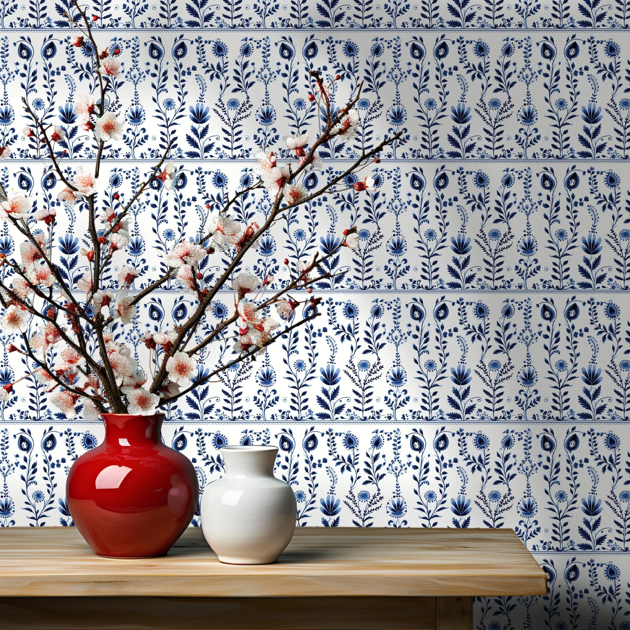 Emery Delftware Wallpaper - Image 2