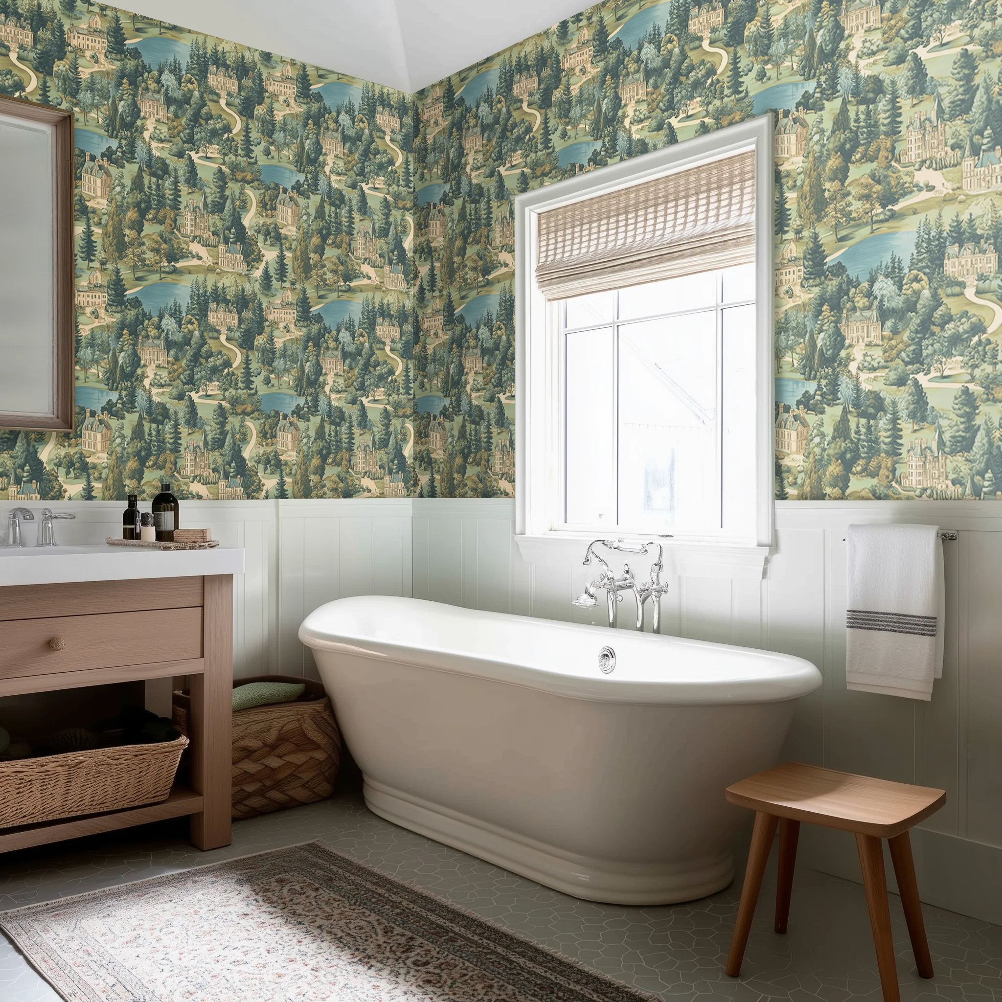 English Village Wallpaper - Image 2