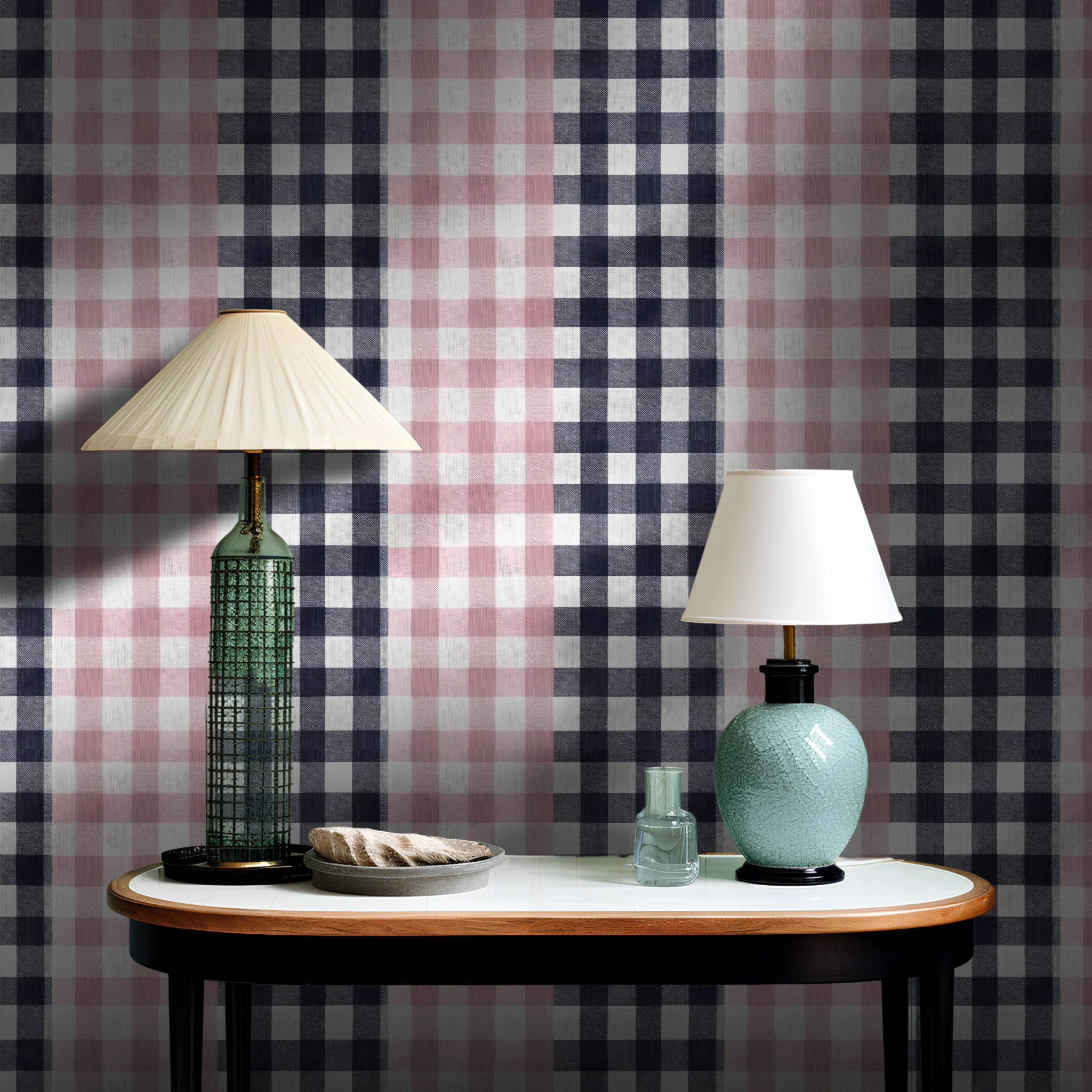 Evelyn Gingham Wallpaper - Image 3