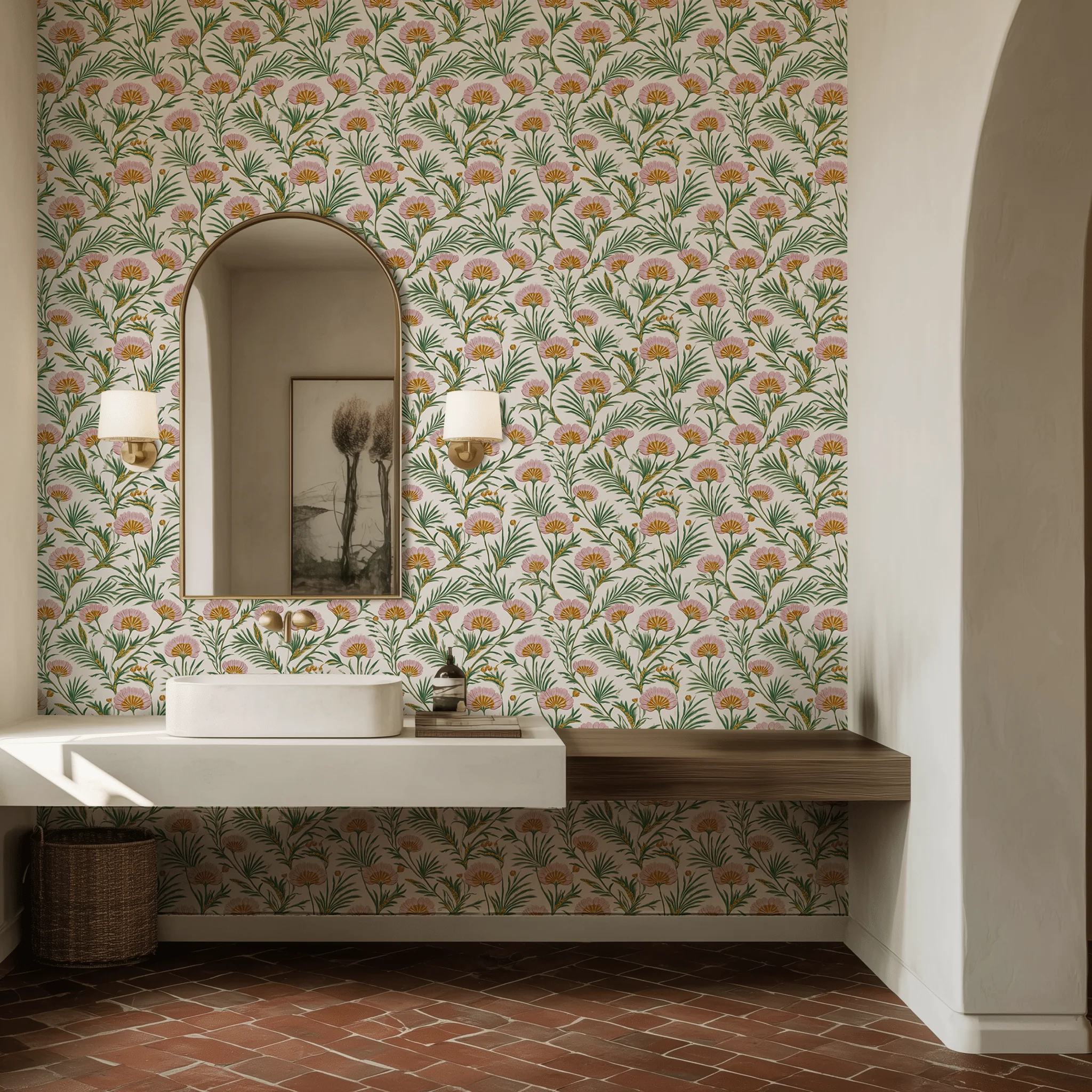 Folk Flor Wallpaper - Image 2
