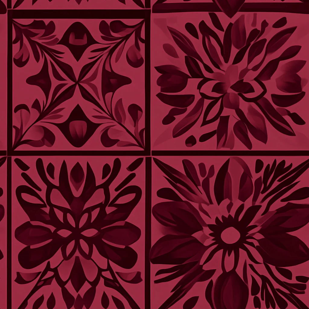 Garnet Mosaic Wallpaper