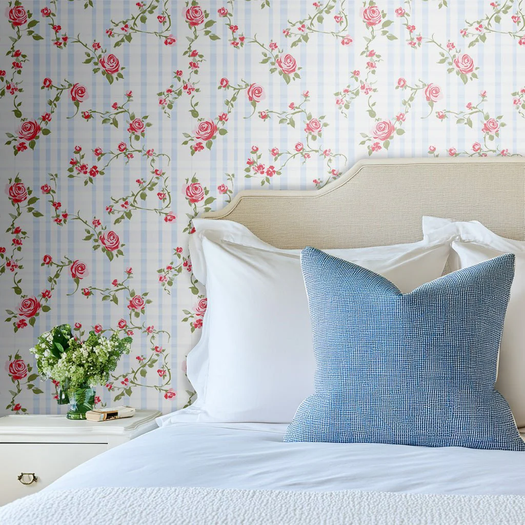 Gingham Garden Wallpaper - Image 2