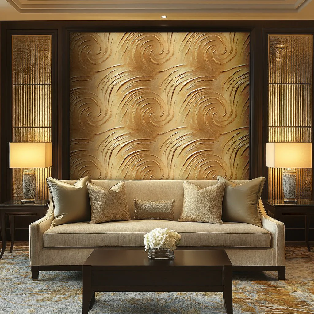 Golden Currents Wallpaper - Image 2