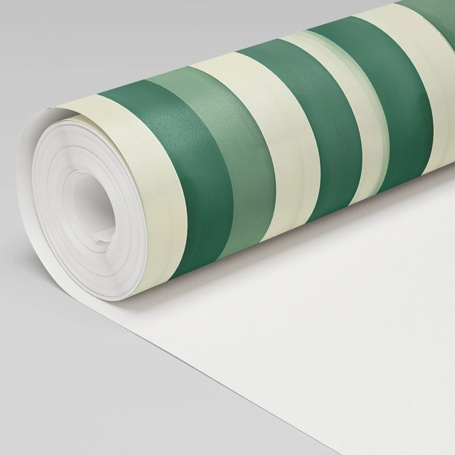 Green Watercolor Striped Wallpaper - Image 4