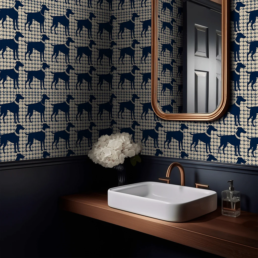 Houndstooth Heritage Wallpaper - Image 2