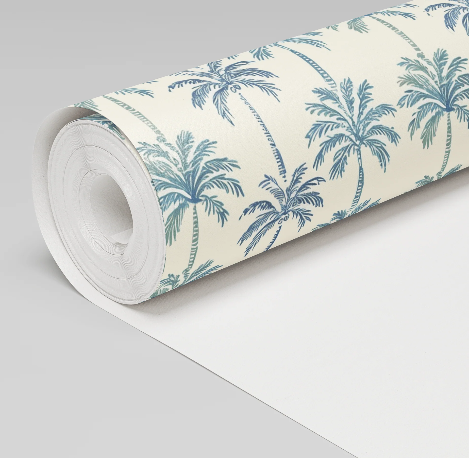Indigo Palm Wallpaper - Image 4