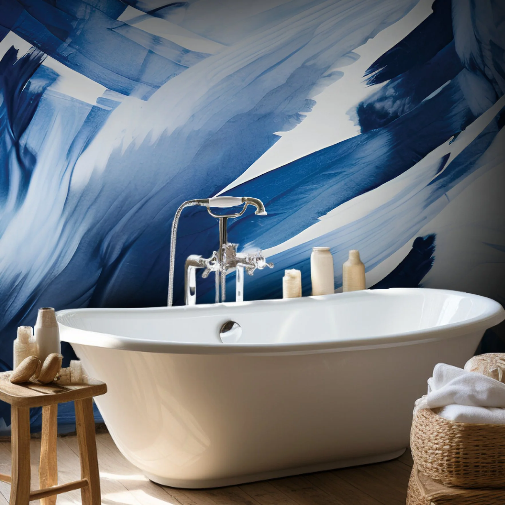Isla Azure Flow Mural - Image 4