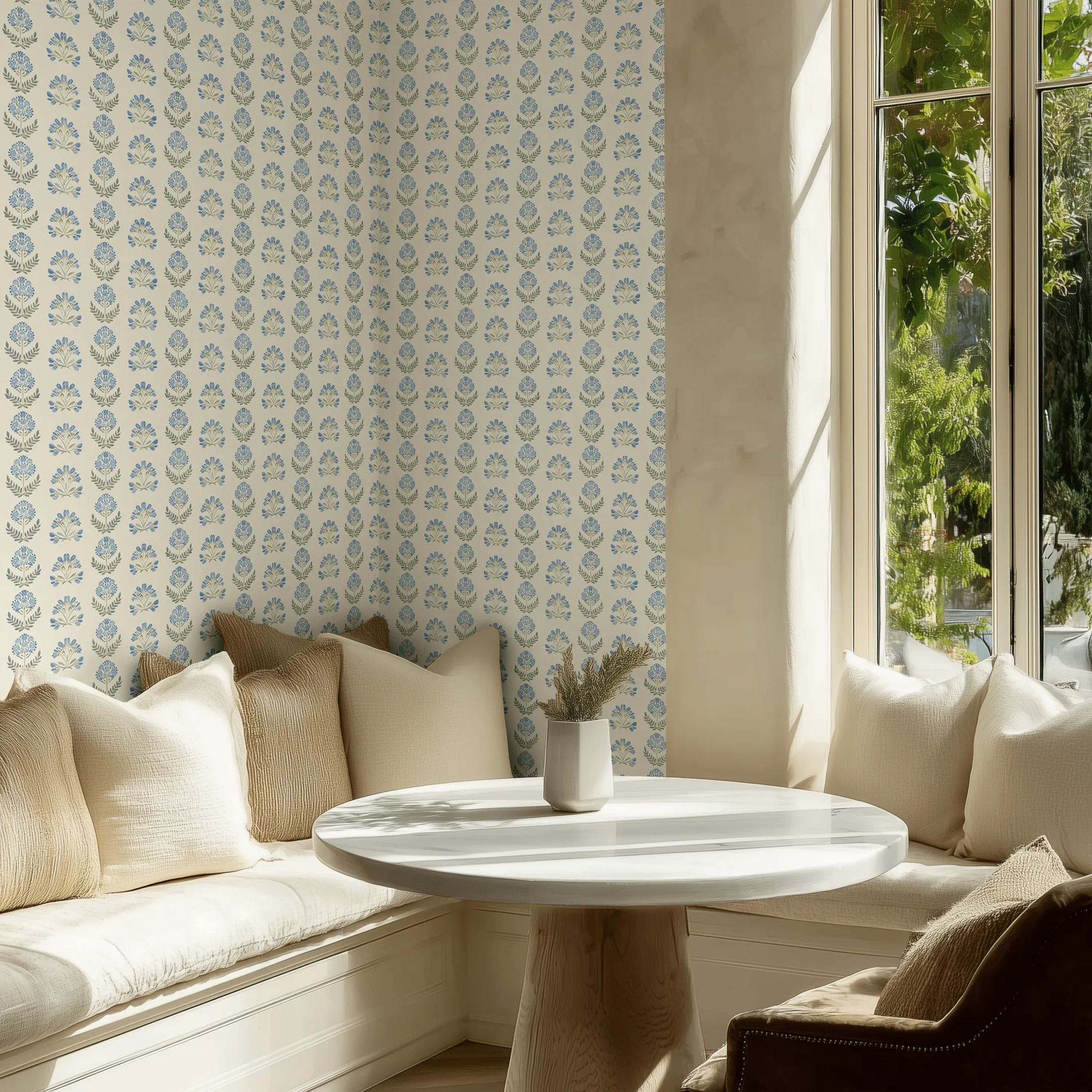 Lapis Topiary Wallpaper - Image 2