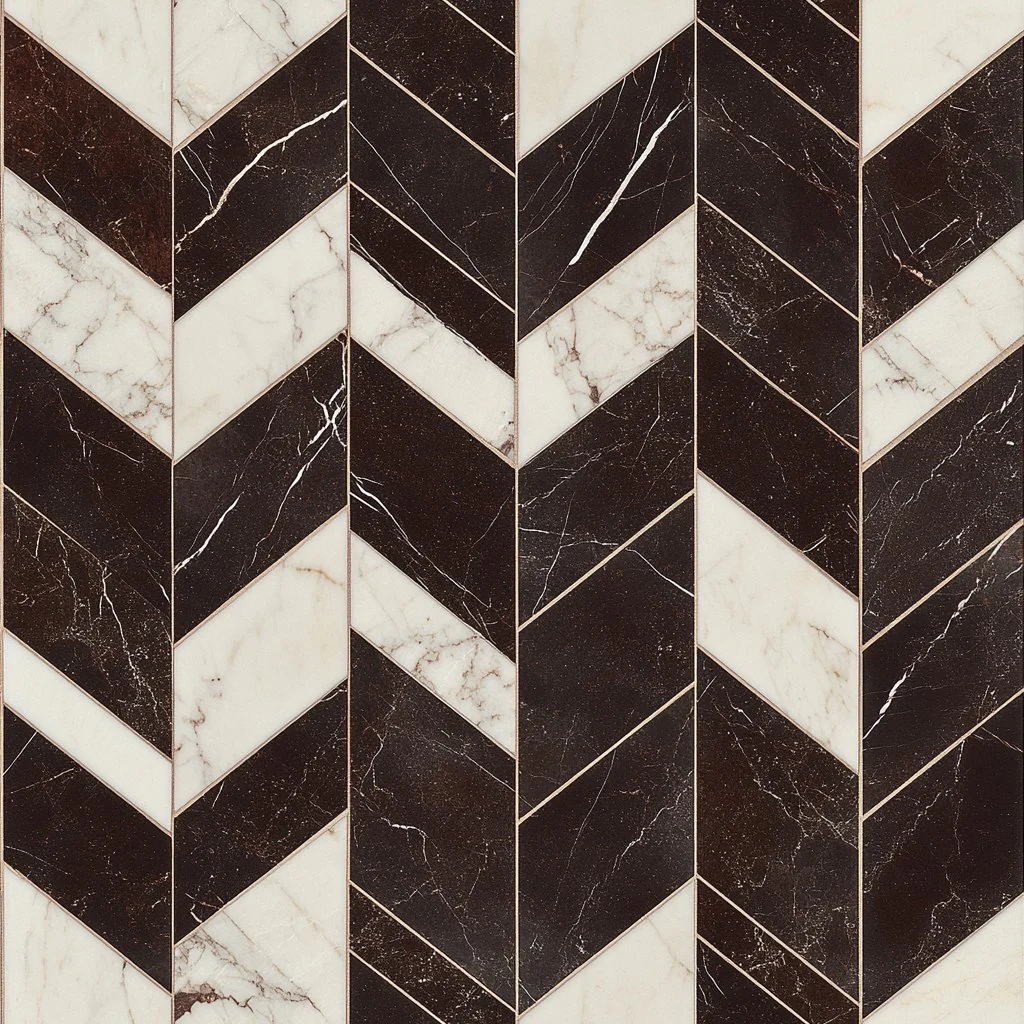 Marble Chevron Wallpaper