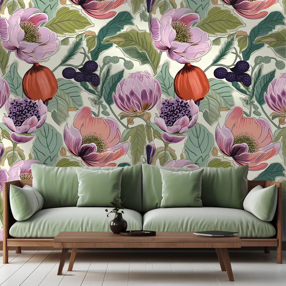 Margo Fruit Floral Wallpaper - Image 5