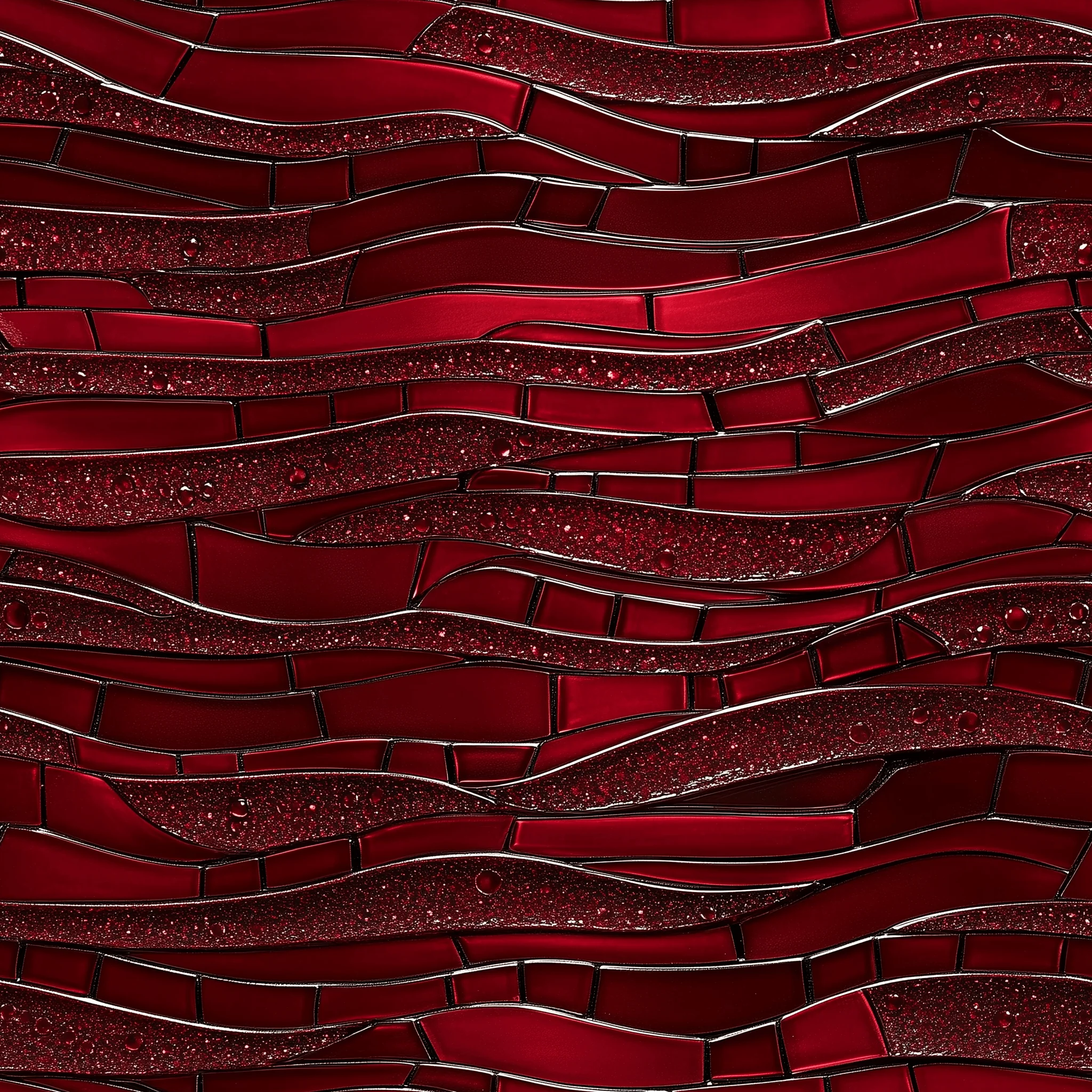 Merlot Mosaic Wallpaper