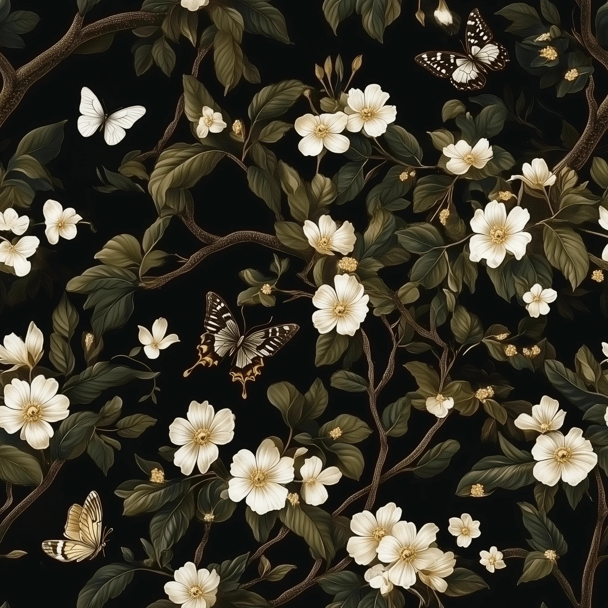 Midnight Blossom Wallpaper