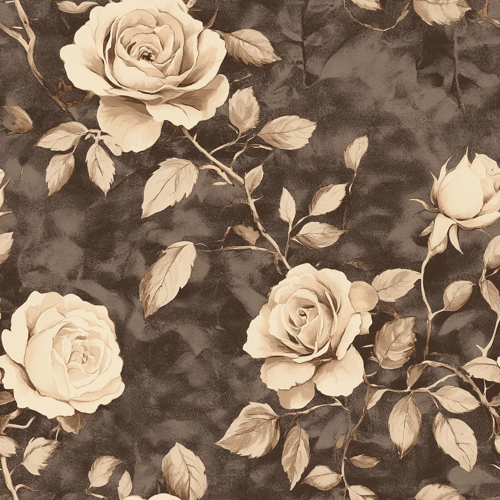 Mocha Magnolia Wallpaper