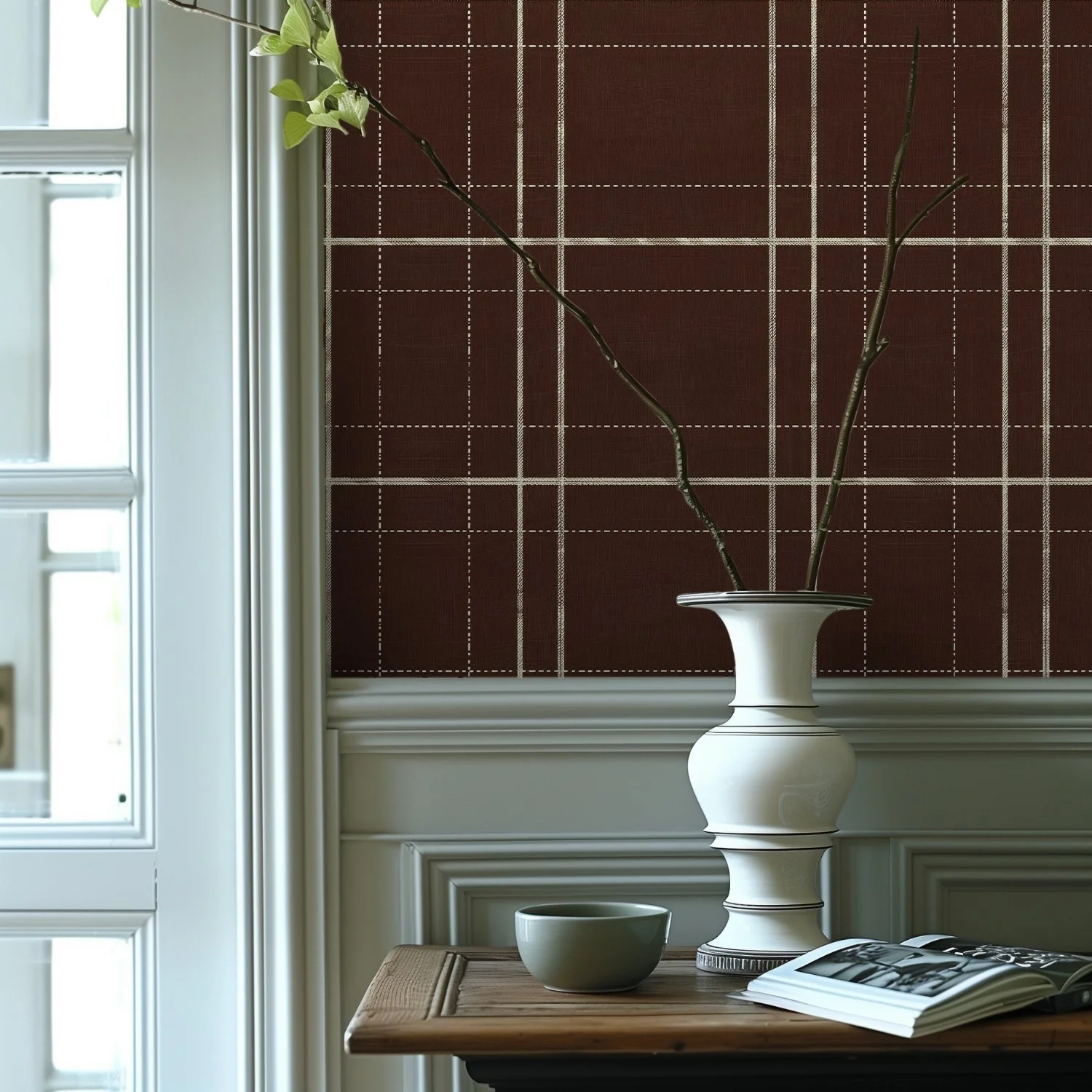 Mocha Tartan Wallpaper - Image 6