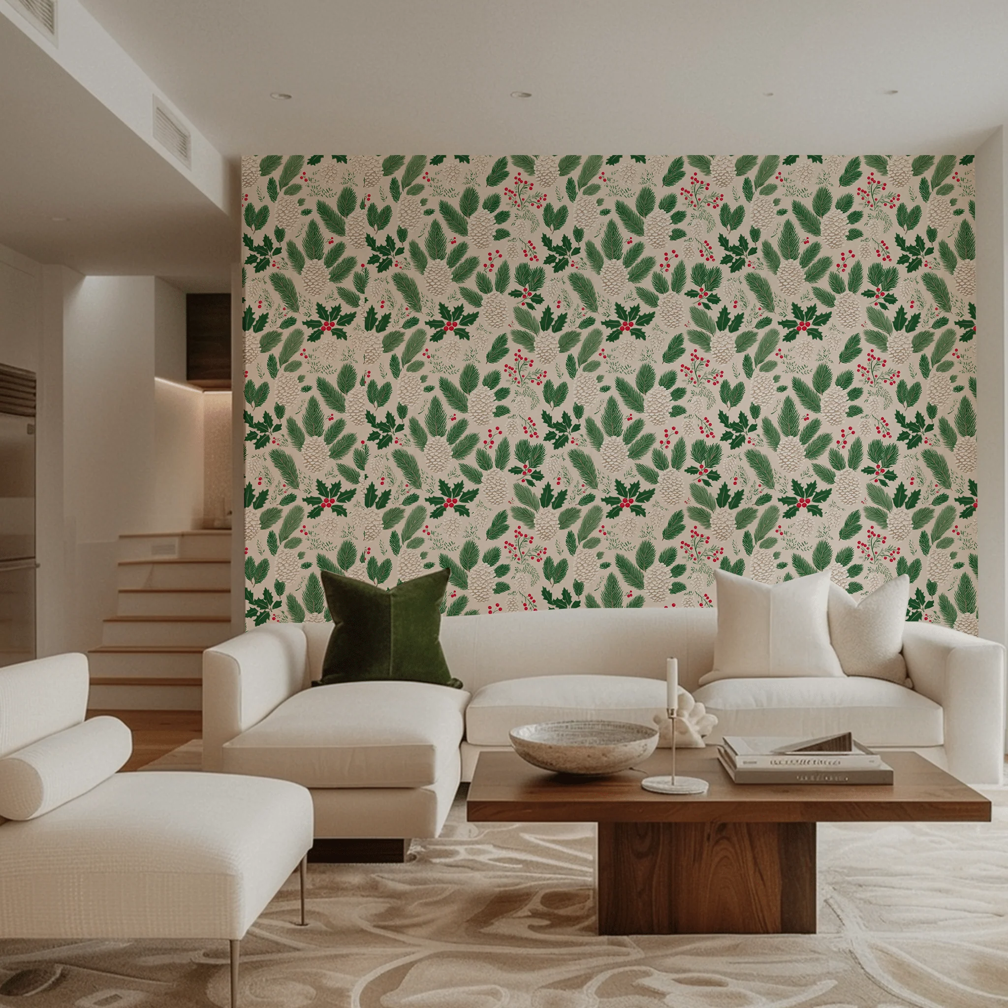 Peppermint Pine Wallpaper - Image 2