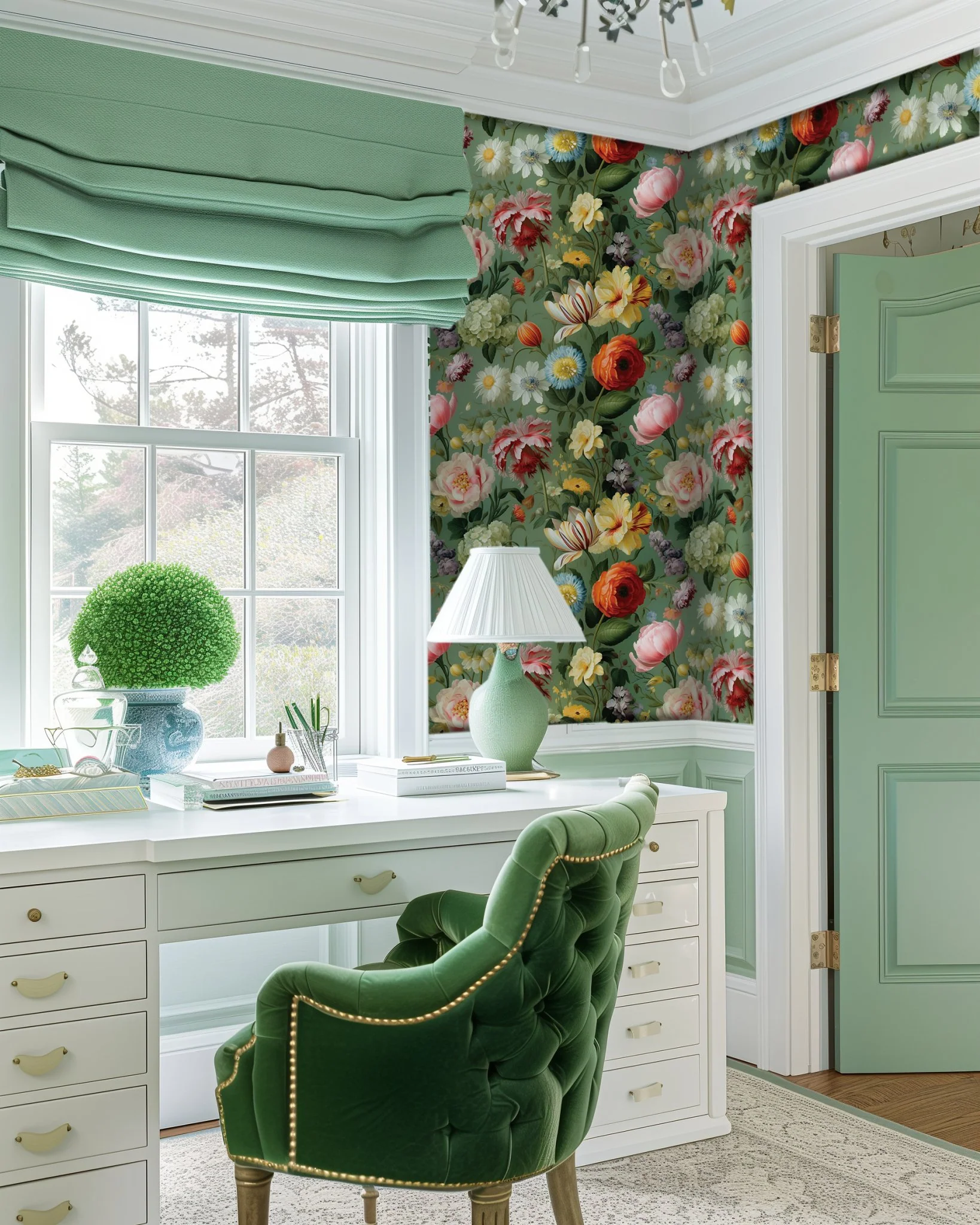 Romilly Floral Wallpaper - Image 3