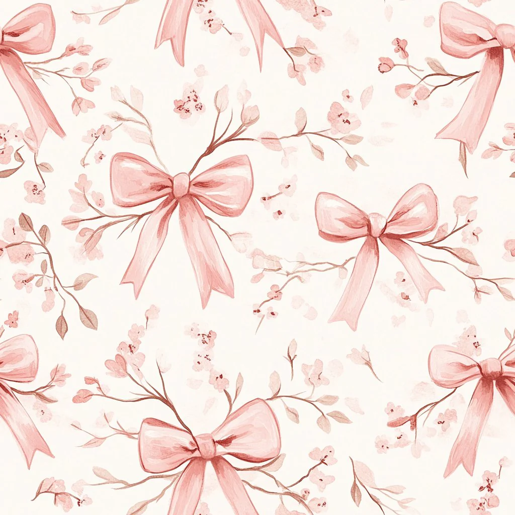 Rosie's Ribbons Wallpaper