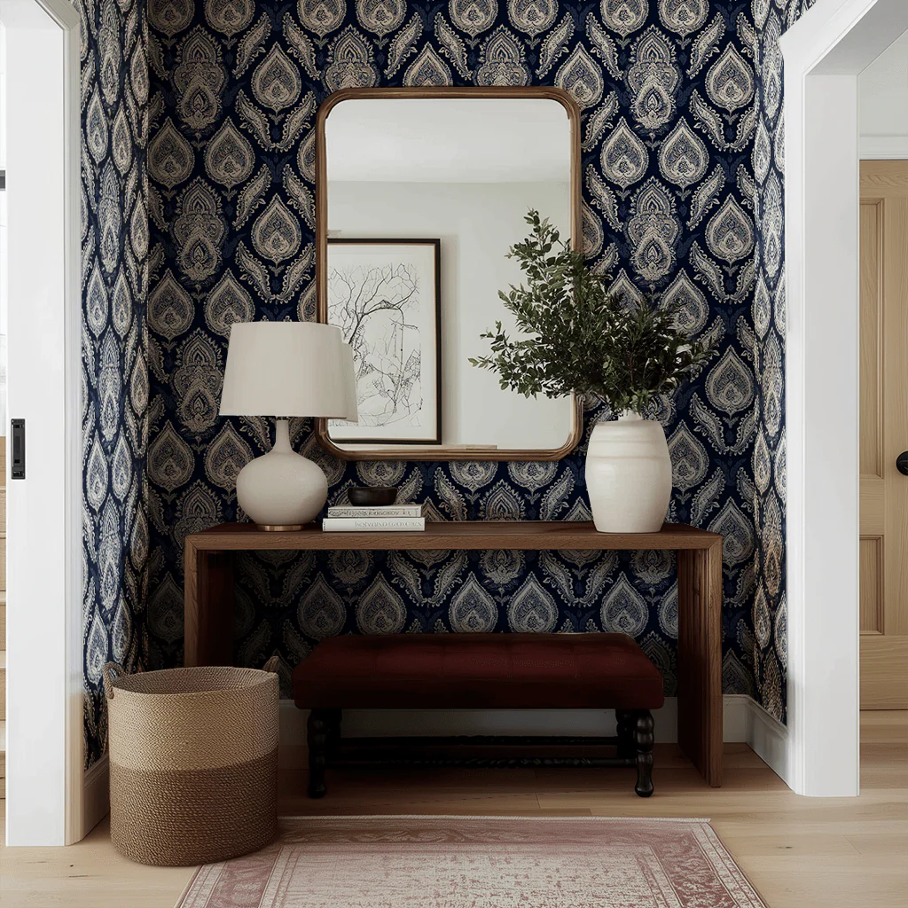 Sapphire Parlour Wallpaper - Image 2