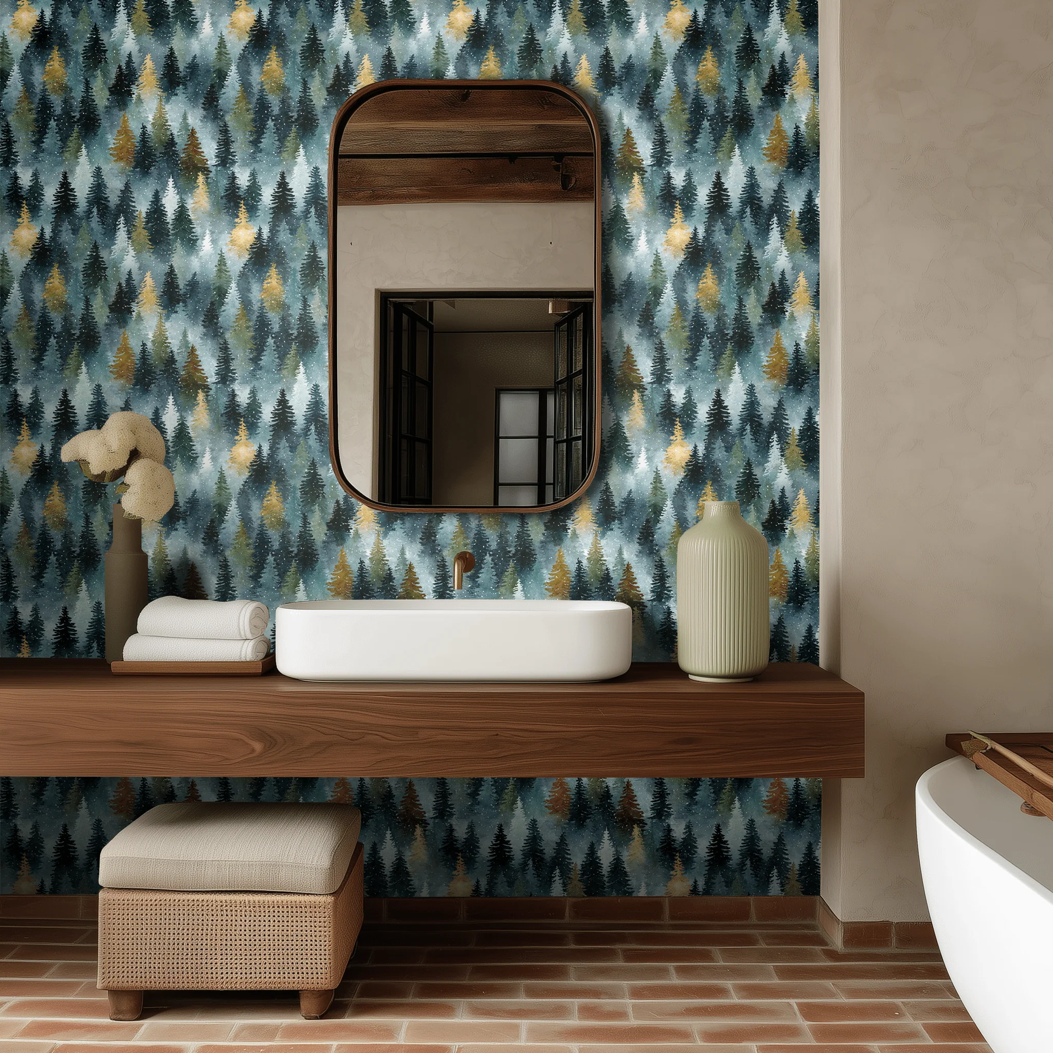 Shadowed Spruce Wallpaper - Image 2