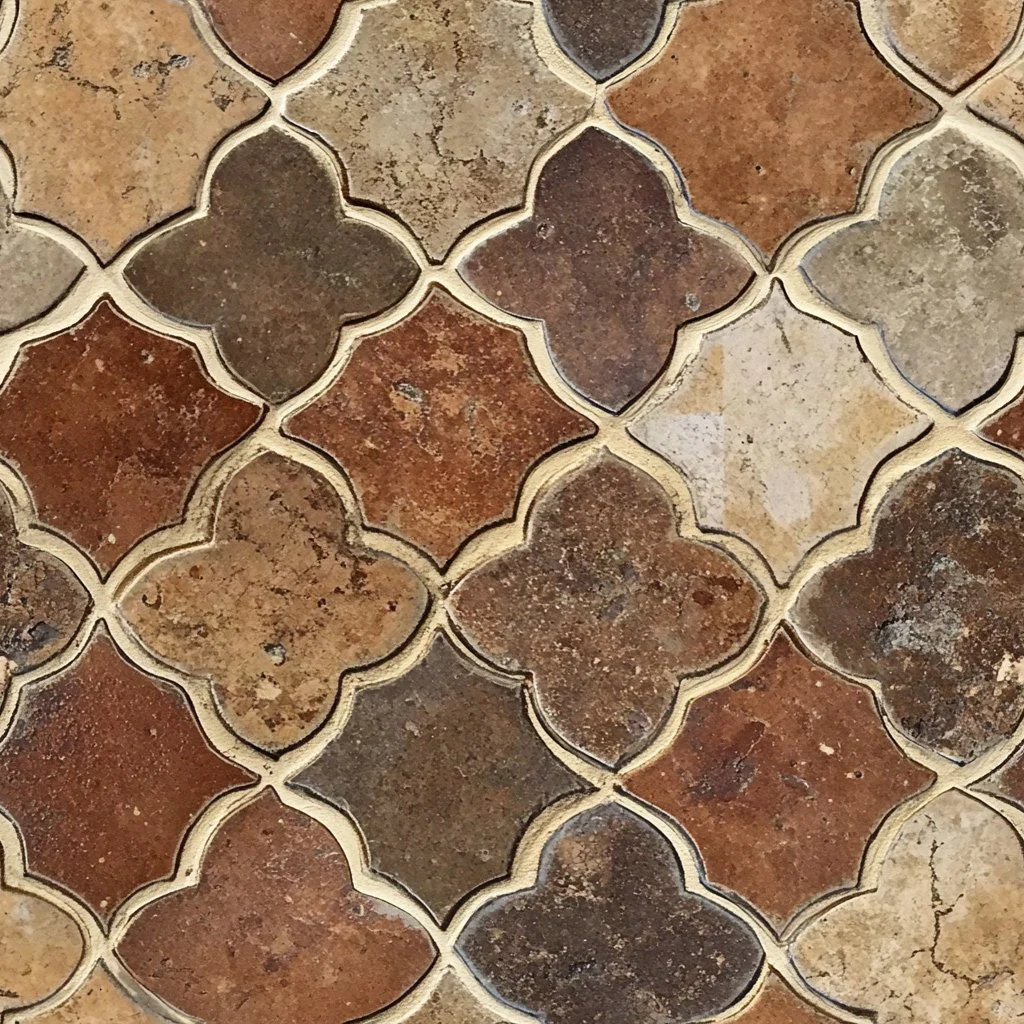 Terracotta Mosaic Wallpaper