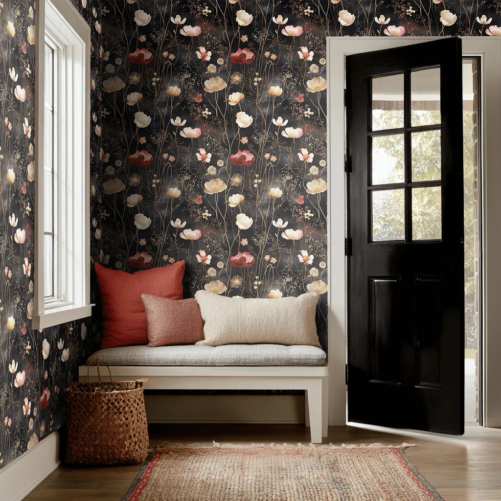 Tina Abstract Floral Wallpaper - Image 5