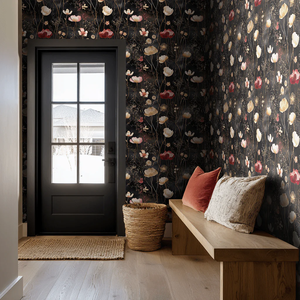 Tina Abstract Floral Wallpaper - Image 7