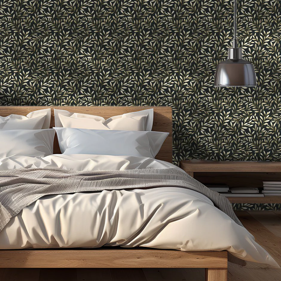Vintage Olive Wallpaper - Image 4