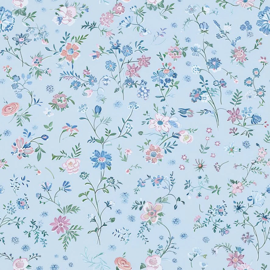 Violet Floral Wallpaper
