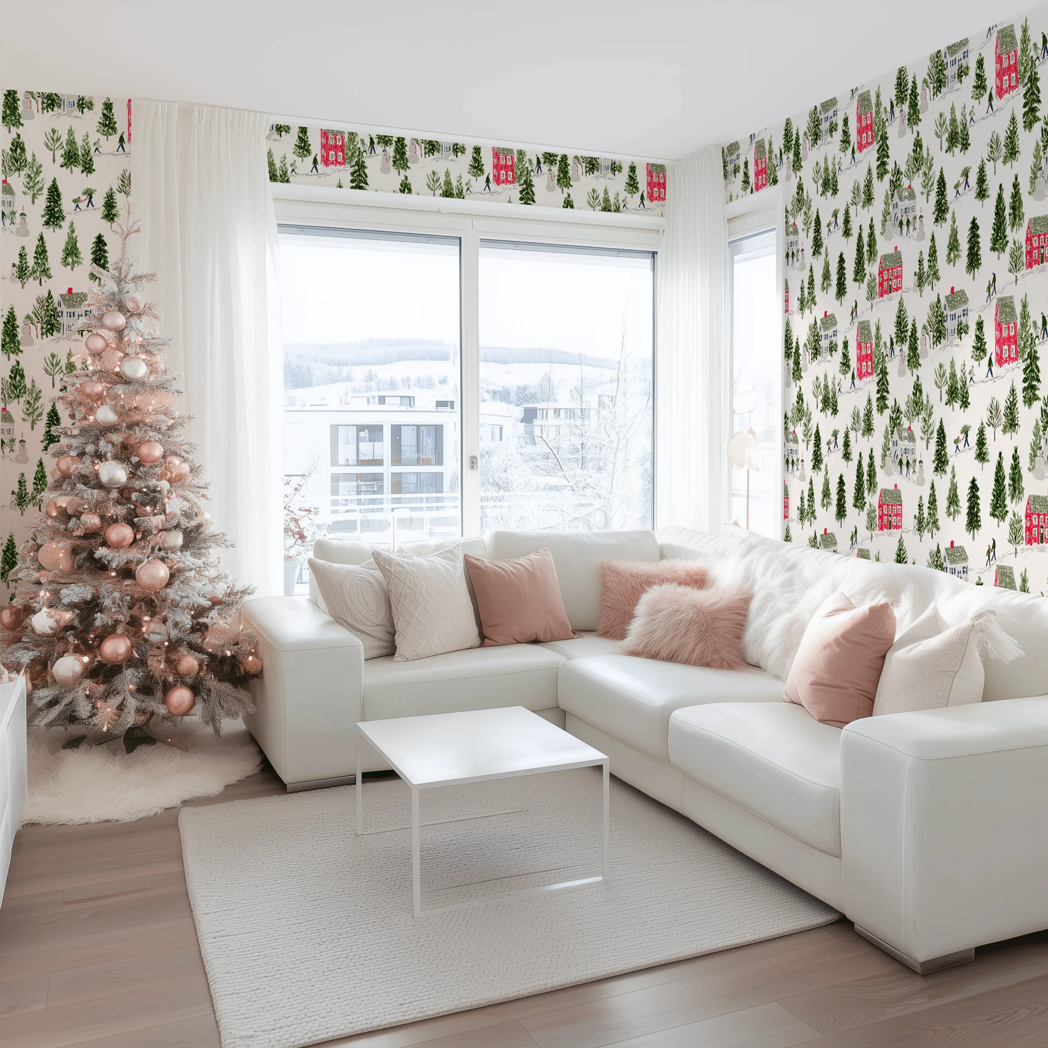 Winter Village Wallpaper - Image 2