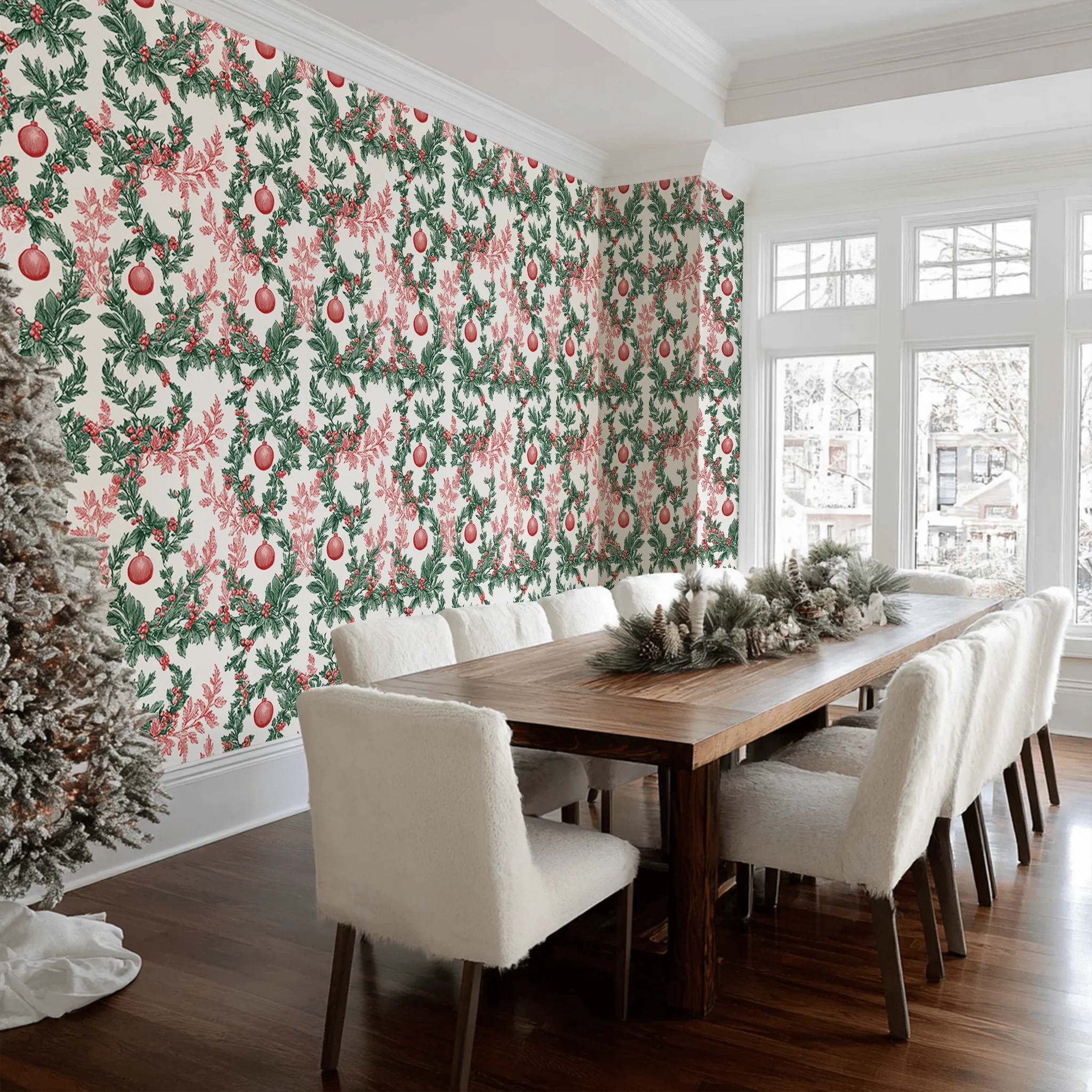Winters Garland Wallpaper - Image 2