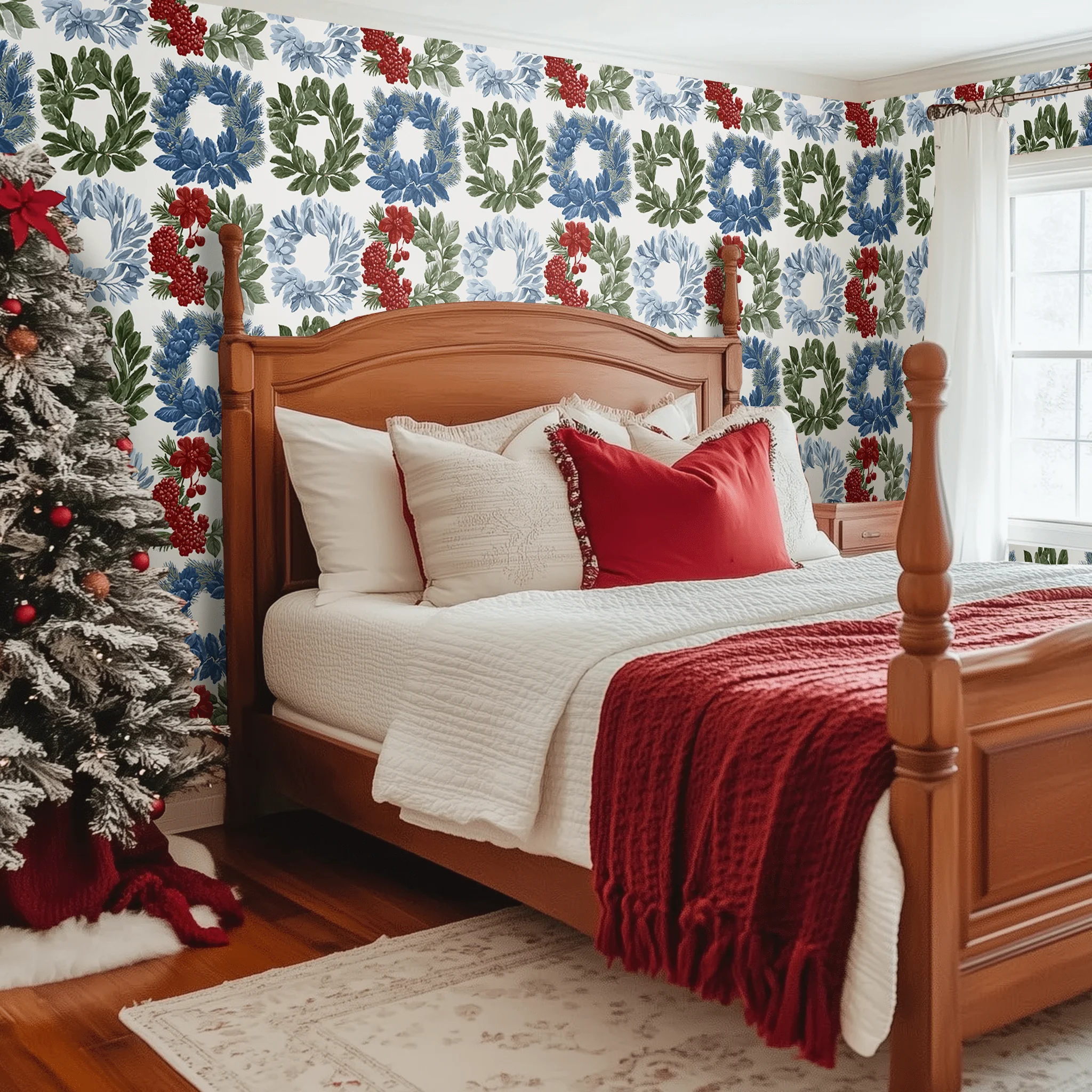 Wreath & Wonder Wallpaper - Image 2