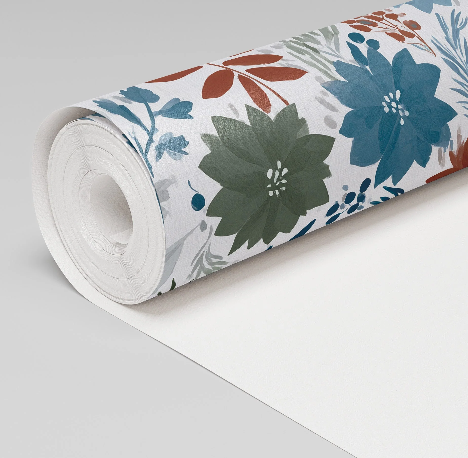 Yuletide Blooms Wallpaper - Image 3